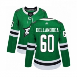 Womens Adidas Dallas Stars 60 Ty Dellandrea Premier Green Home NHL Jersey 