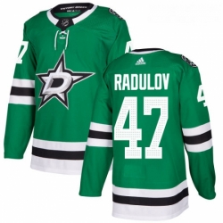 Youth Adidas Dallas Stars 47 Alexander Radulov Authentic Green Home NHL Jersey 