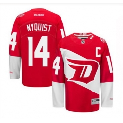 Detroit Red Wings #14 Gustav Nyquist Red 2016 Stadium Series Stitched NHL Jersey