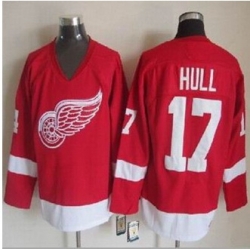 Detroit Red Wings #17 Brett Hull Red CCM Throwback Stitched NHL Jersey