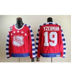 Detroit Red Wings #19 STEVE YZERMAN all star 75th Anniversary red CCM Jersey