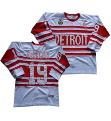 Detroit Red Wings #19 STEVE YZERMAN jerseys white C patch THROWBACK CCM JERSEYS
