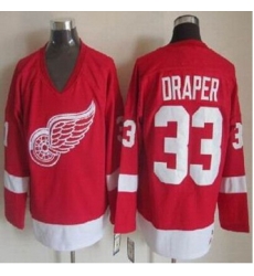 Detroit Red Wings #33 Kris Draper Red CCM Throwback Stitched NHL Jersey