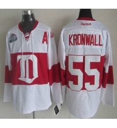 Detroit Red Wings 55 Niklas Kronwall White Winter Classic NHL Jersey