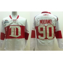Detroit Red Wings 90 Modano White NHL Jerseys