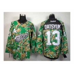 NHL Jerseys Detroit Red Wings #13 Datsyuk camo[patch A]