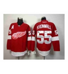NHL Jerseys Detroit Red Wings #55 Kronwall red[[patch A]