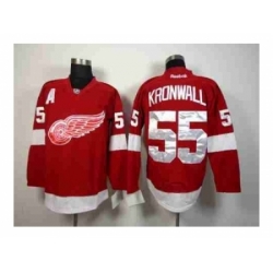 NHL Jerseys Detroit Red Wings #55 Kronwall red[[patch A]