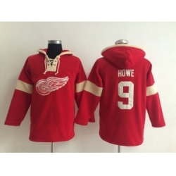NHL detroit red wings #9 howe red jerseys[pullover hooded sweatshirt]