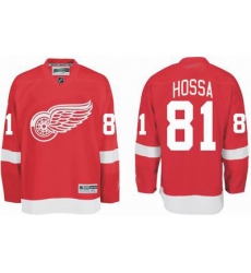 RBK hockey jerseys Detroit Red Wings #81 Marian Hossa red