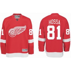 RBK hockey jerseys Detroit Red Wings #81 Marian Hossa red