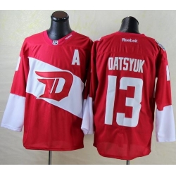 Red Wings #13 Pavel Datsyuk Red 2016 Stadium Series Stitched NHL Jersey