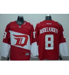 Red Wings #8 Justin Abdelkader Red 2016 Stadium Series Stitched NHL Jersey