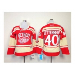 Women NHL Jerseys Detroit Red Wings #40 zetterberg red[2014 winter classic]