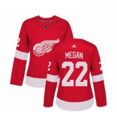 Womens Adidas Detroit Red Wings 22 Wade Megan Premier Red Home NHL Jersey 