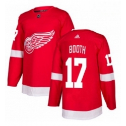 Youth Adidas Detroit Red Wings 17 David Booth Premier Red Home NHL Jersey 