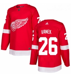 Youth Adidas Detroit Red Wings 26 Thomas Vanek Authentic Red Home NHL Jersey 