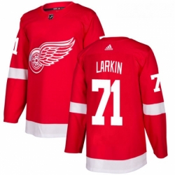 Youth Adidas Detroit Red Wings 71 Dylan Larkin Premier Red Home NHL Jersey 