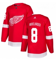 Youth Adidas Detroit Red Wings 8 Justin Abdelkader Premier Red Home NHL Jersey 
