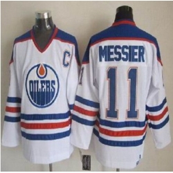 Edmonton Oilers #11 Mark Messier White CCM Throwback Stitched NHL Jersey
