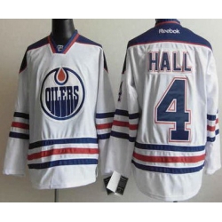 Edmonton Oilers 4 Hall White NHL Jerseys