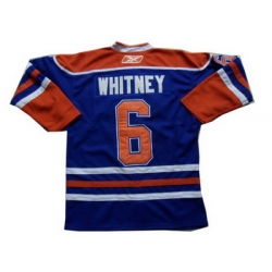 Edmonton Oilers # 6 WHITNEY Blue Hockey Jerseys