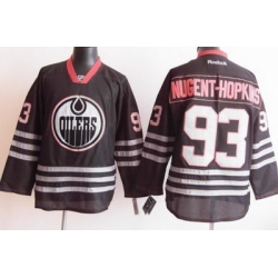 Edmonton Oilers 93 Ryan Nugent-Hopkins 2012 Black Jerseys