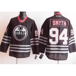 Edmonton Oilers 94 Ryan Smyth 2012 Black Jerseys