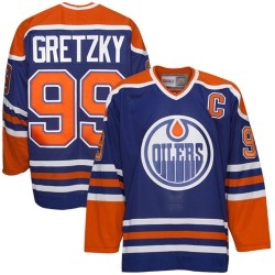 Edmonton Oilers 99 Wayne Gretzky Royal Blue Heroes of Hockey Jersey