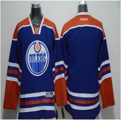Edmonton Oilers Blank Stitched Light Blue NHL Jersey