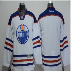 Edmonton Oilers Blank White Stitched NHL Jersey