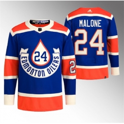 Men Edmonton Oilers 24 Brad Malone 2023 Royal Heritage Classic Primegreen Stitched Jersey