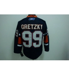 Mitchell  26 Ness Oilers #99 Wayne Gretzky Dark Blue Stitched Throwback NHL Jersey