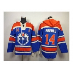 NHL Jerseys Edmonton Oilers #14 eberle blue[pullover hooded sweatshirt][patch A]