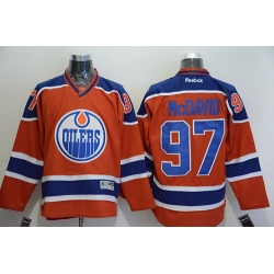 Oilers #97 Connor McDavid Orange Stitched NHL Jersey