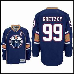 RBK Edmonton Oilers #99 Wayne Gretzky navy Jerseys