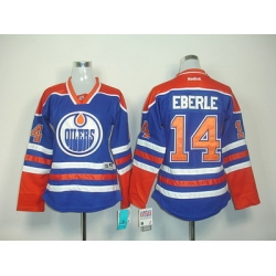 women Edmonton Oilers #14 Jordan Eberle Jerseys LT blue