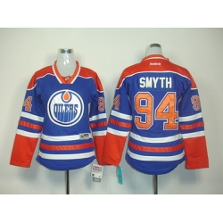women Edmonton Oilers #94 smyth IT.BLUE jerseys