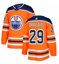 Youth Adidas Edmonton Oilers 29 Leon Draisaitl Authentic Orange Home NHL Jersey 