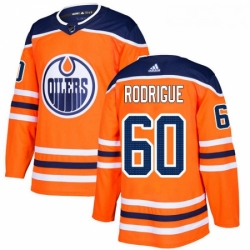 Youth Adidas Edmonton Oilers 60 Olivier Rodrigue Authentic Orange Home NHL Jersey 
