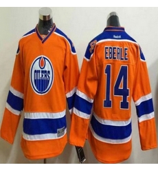 Youth Edmonton Oilers #14 Jordan Eberle Orange Stitched NHL Jersey