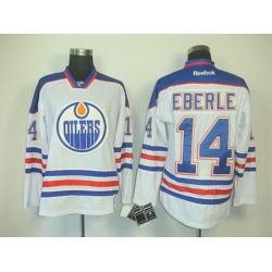 Youth Edmonton Oilers #14 Jordan Eberle WHITE Jerseys