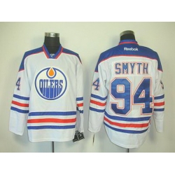 Youth Edmonton Oilers #94 smyth white jerseys