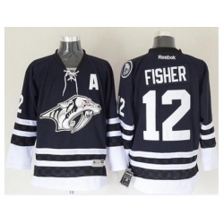 Florida Panthers #12 Mike Fisher Blue Third Stitched NHL Jersey