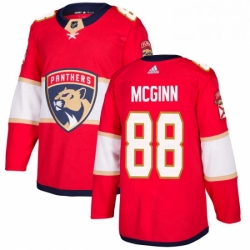 Mens Adidas Florida Panthers 88 Jamie McGinn Authentic Red Home NHL Jersey 