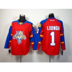 NHL Florida Panthers #1 Roberto Luongo Red Home Stitched Jerseys
