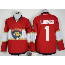 Panthers #1 Roberto Luongo Red New Stitched NHL Jersey
