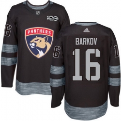 Panthers #16 Aleksander Barkov Black 1917 2017 100th Anniversary Stitched NHL Jersey