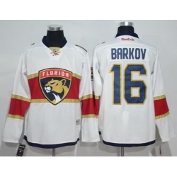 Panthers #16 Aleksander Barkov White Road Stitched NHL Jersey
