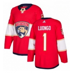 Youth Adidas Florida Panthers 1 Roberto Luongo Premier Red Home NHL Jersey 